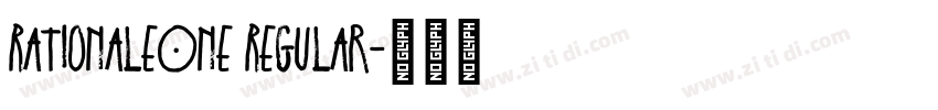 RationaleOne Regular字体转换